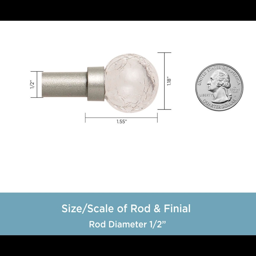 Kenney Pewter Curtain Rod